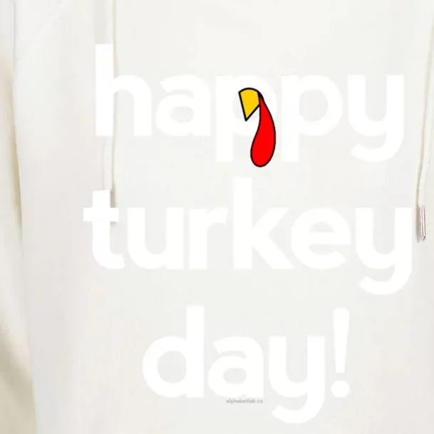 Thanksgiving For Happy Turkey Day Give Thanks Cute Gift Womens Funnel Neck Pullover Hood