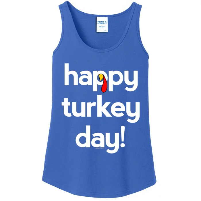 Thanksgiving For Happy Turkey Day Give Thanks Cute Gift Ladies Essential Tank