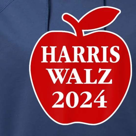 Teachers For Harris Walz 2024 Back To School Performance Fleece Hoodie