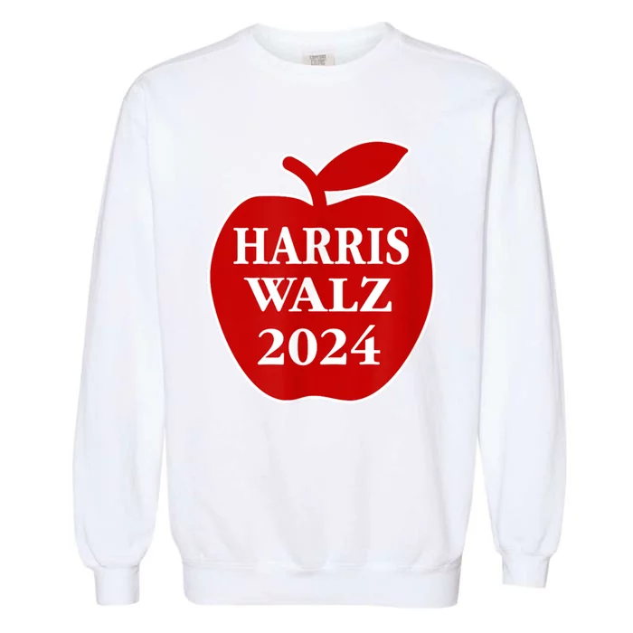 Teachers For Harris Walz 2024 Back To School Garment-Dyed Sweatshirt