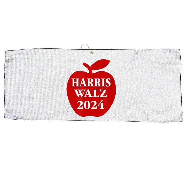 Teachers For Harris Walz 2024 Back To School Large Microfiber Waffle Golf Towel