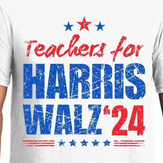 Teachers For Harris Walz 2024 Presidential Election Kamala Pajama Set