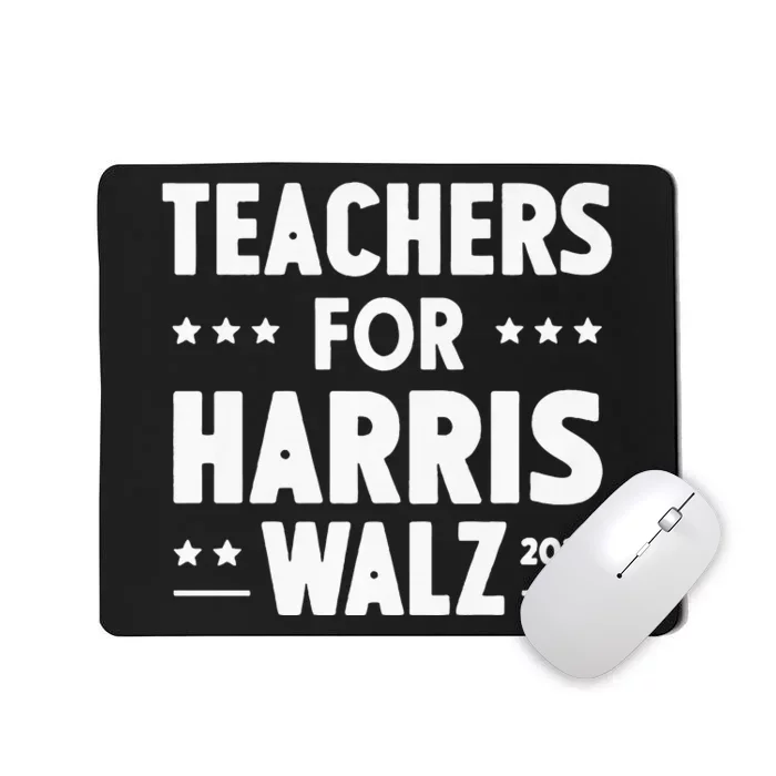 Teachers For Harris Walz 2024 Presidential Election Premium Mousepad