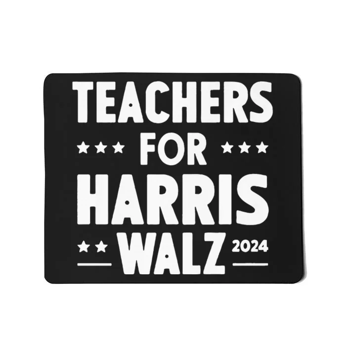 Teachers For Harris Walz 2024 Presidential Election Premium Mousepad