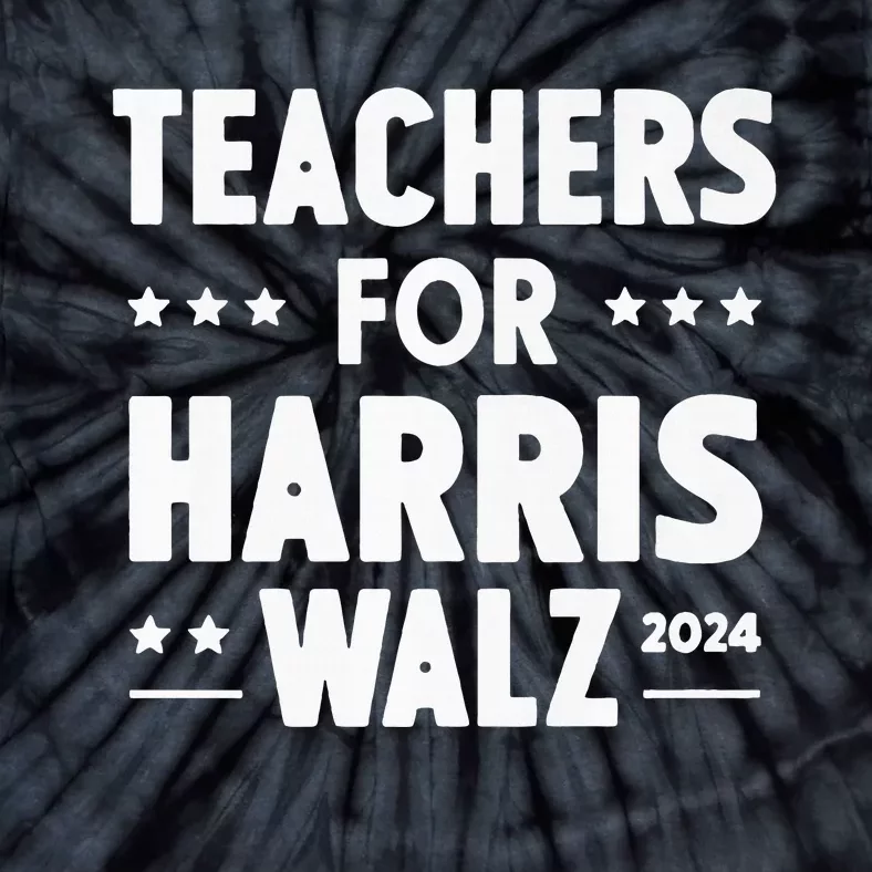 Teachers For Harris Walz 2024 Presidential Election Premium Tie-Dye T-Shirt