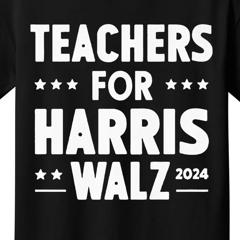 Teachers For Harris Walz 2024 Presidential Election Premium Kids T-Shirt