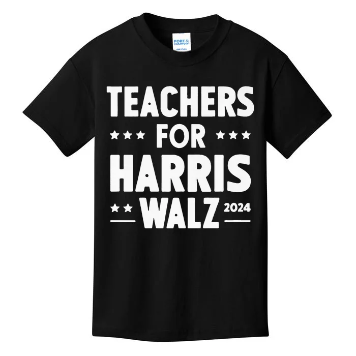 Teachers For Harris Walz 2024 Presidential Election Premium Kids T-Shirt