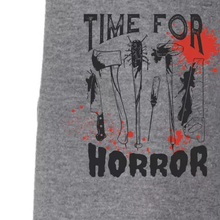 Time For Horror Scary Halloween Doggie 3-End Fleece Hoodie