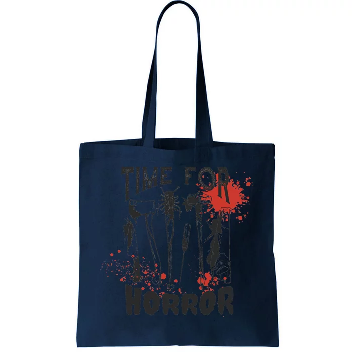 Time For Horror Scary Halloween Tote Bag