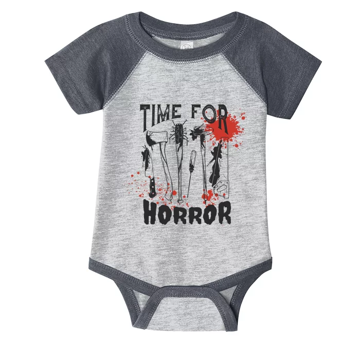 Time For Horror Scary Halloween Infant Baby Jersey Bodysuit