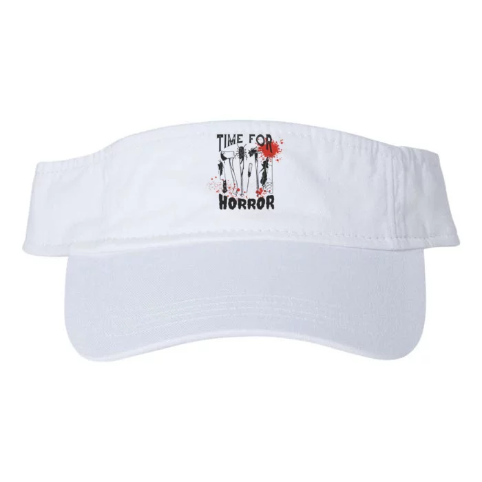 Time For Horror Scary Halloween Valucap Bio-Washed Visor