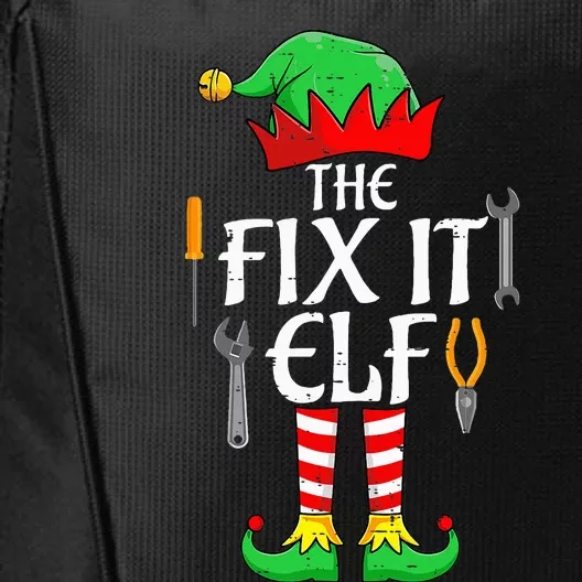 The Fix It Elf Christmas Family Matching gift for holiday City Backpack