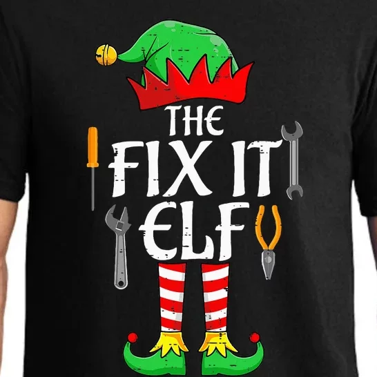 The Fix It Elf Christmas Family Matching gift for holiday Pajama Set