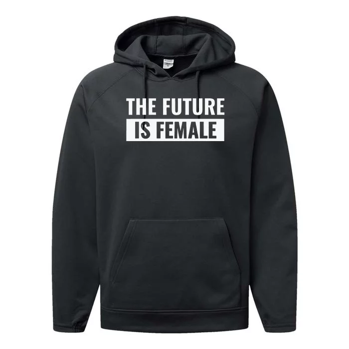 The Future Is Female Performance Fleece Hoodie