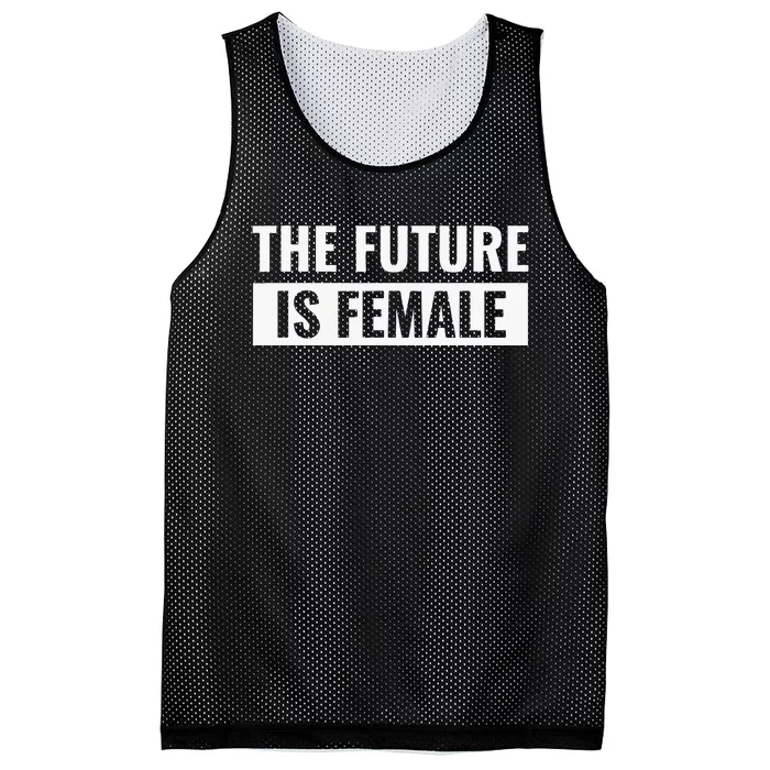 The Future Is Female Mesh Reversible Basketball Jersey Tank