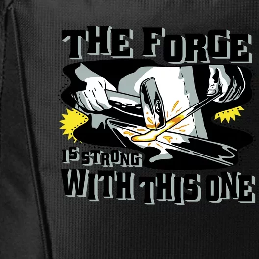 The Forge Is Strong Blacksmith City Backpack