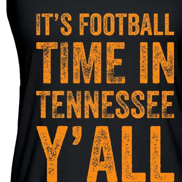 Tennessee Football ItS Football Time In Tennessee Yall Vol Ladies Essential Flowy Tank