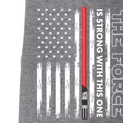 The Force Is Strong With This One USA American Flag Doggie 3-End Fleece Hoodie