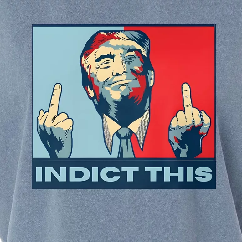 Trump Finger Indict This Legend Save America Trump Not Guilty Garment-Dyed Women's Muscle Tee