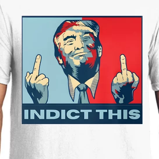 Trump Finger Indict This Legend Save America Trump Not Guilty Pajama Set