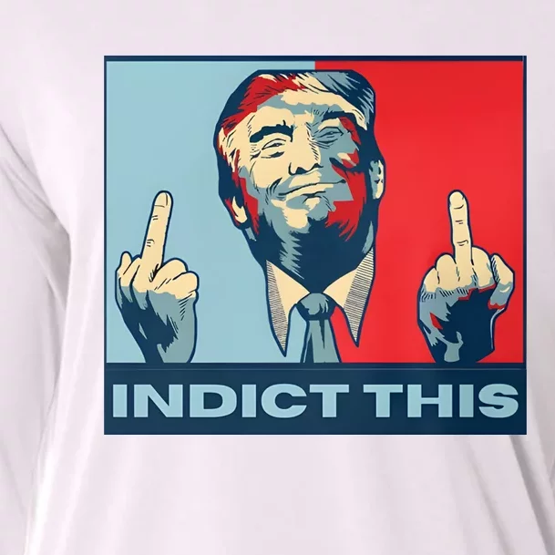 Trump Finger Indict This Legend Save America Trump Not Guilty Cooling Performance Long Sleeve Crew