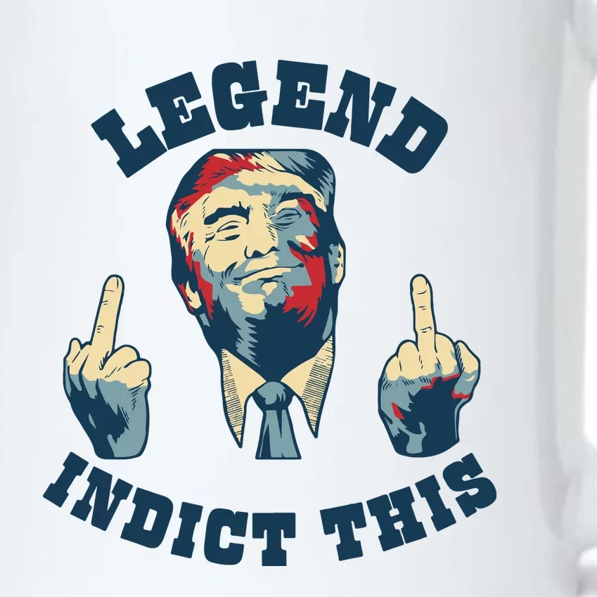 Trump Finger Indict This Legend Save America Trump Not Guilty Black Color Changing Mug