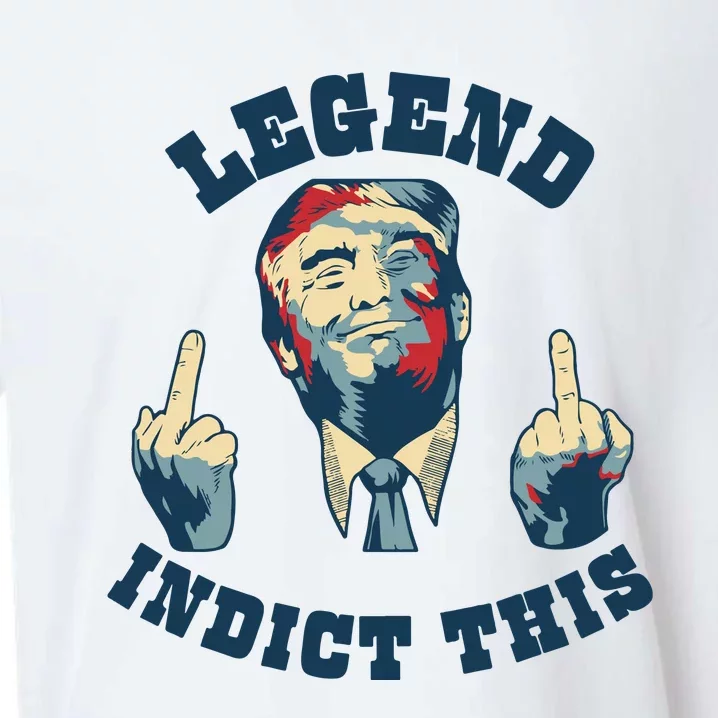 Trump Finger Indict This Legend Save America Trump Not Guilty Sueded Cloud Jersey T-Shirt