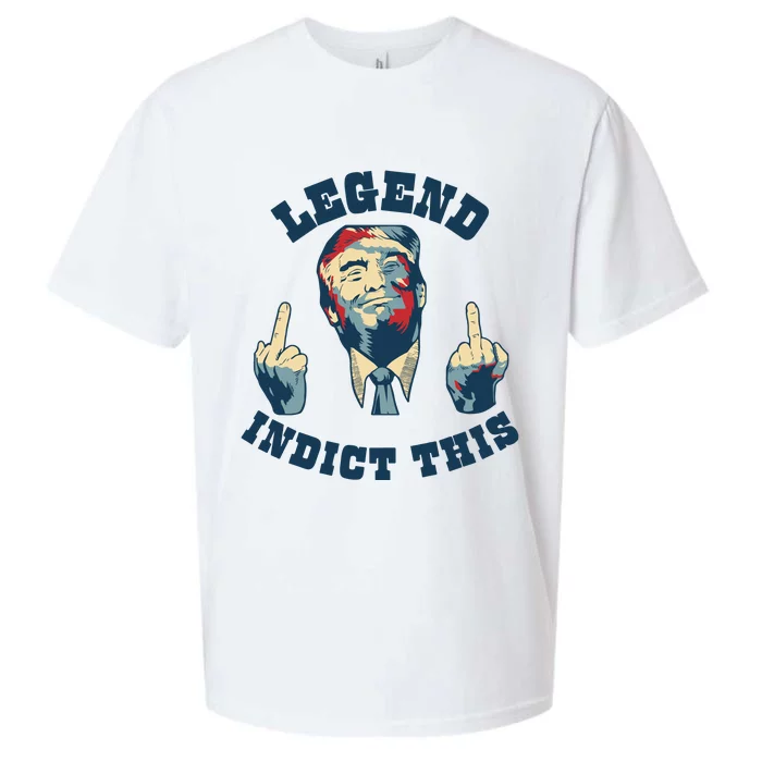 Trump Finger Indict This Legend Save America Trump Not Guilty Sueded Cloud Jersey T-Shirt