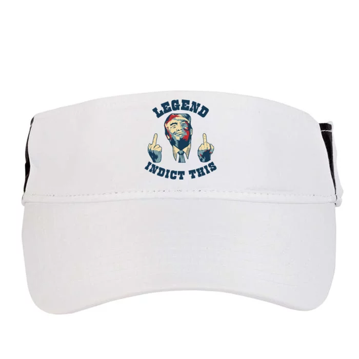 Trump Finger Indict This Legend Save America Trump Not Guilty Adult Drive Performance Visor