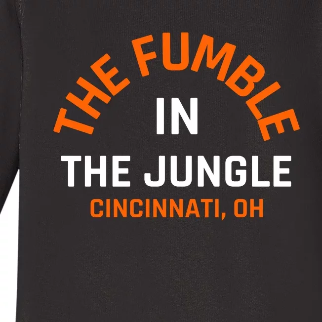 The Fumble In The Jungle Cincinnati Football Baby Long Sleeve Bodysuit