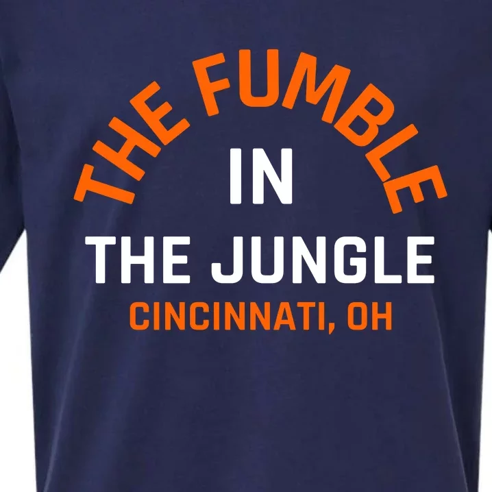 The Fumble In The Jungle Cincinnati Football Sueded Cloud Jersey T-Shirt