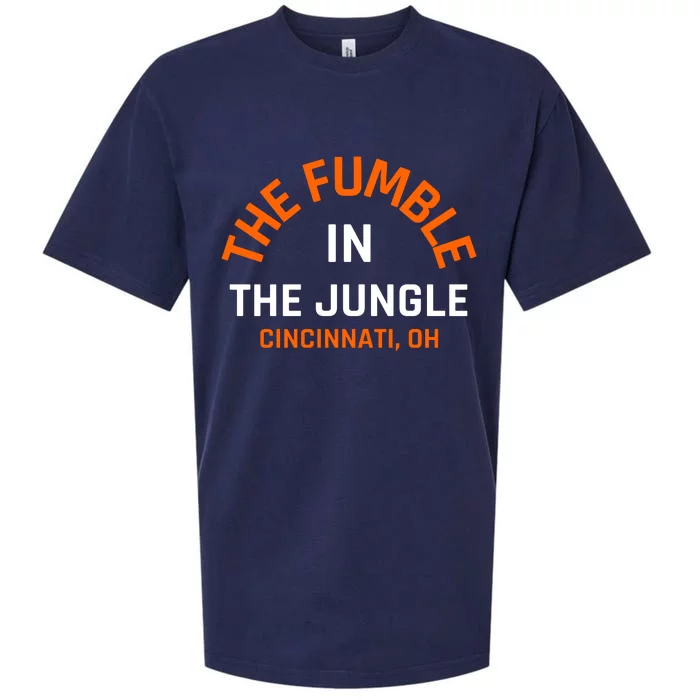 The Fumble In The Jungle Cincinnati Football Sueded Cloud Jersey T-Shirt