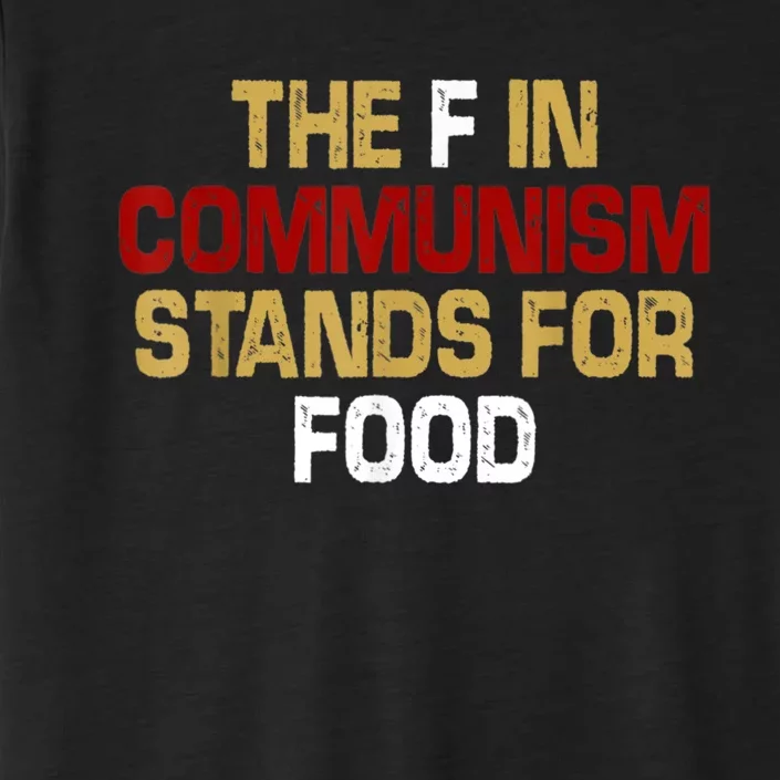 The F In Communism Stands For Food ChromaSoft Performance T-Shirt