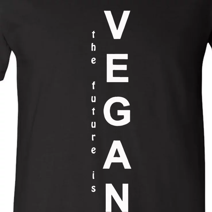 The Future Is Vegan Animal Lovers Animal Protection V-Neck T-Shirt