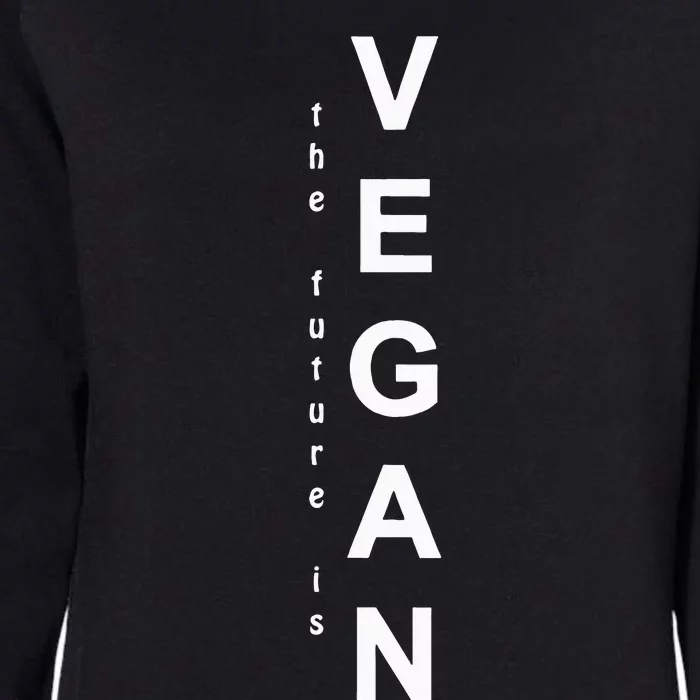 The Future Is Vegan Animal Lovers Animal Protection Womens California Wash Sweatshirt