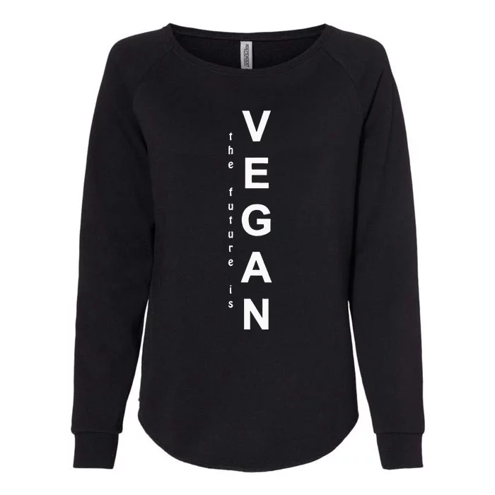 The Future Is Vegan Animal Lovers Animal Protection Womens California Wash Sweatshirt