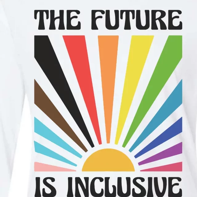 The Future Is Inclusive Womens Cotton Relaxed Long Sleeve T-Shirt