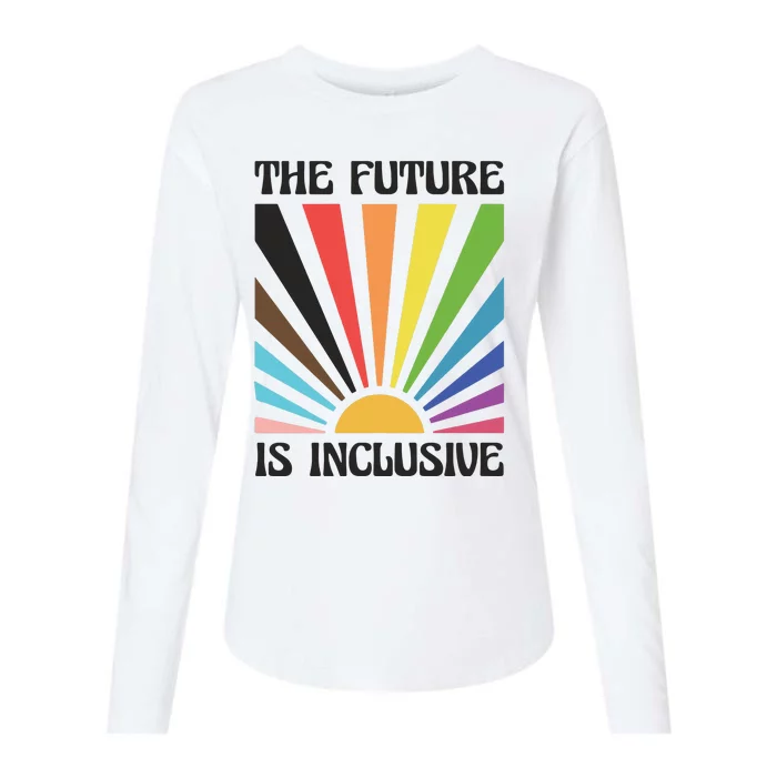 The Future Is Inclusive Womens Cotton Relaxed Long Sleeve T-Shirt