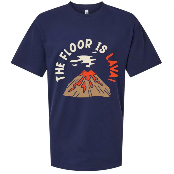 The Floor Is Lava Volcanologist Geology Volcano Sueded Cloud Jersey T-Shirt