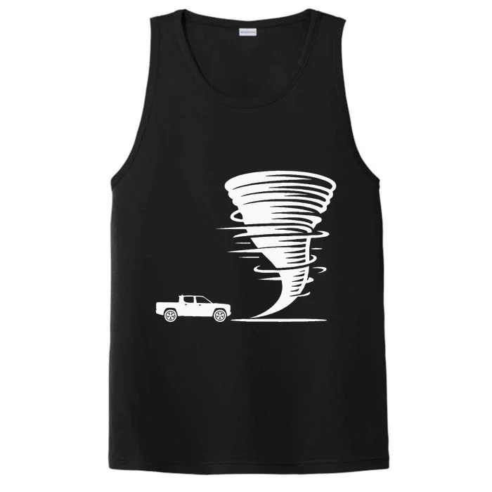 Tornado For Idea Gift Storm Chaser Performance Tank