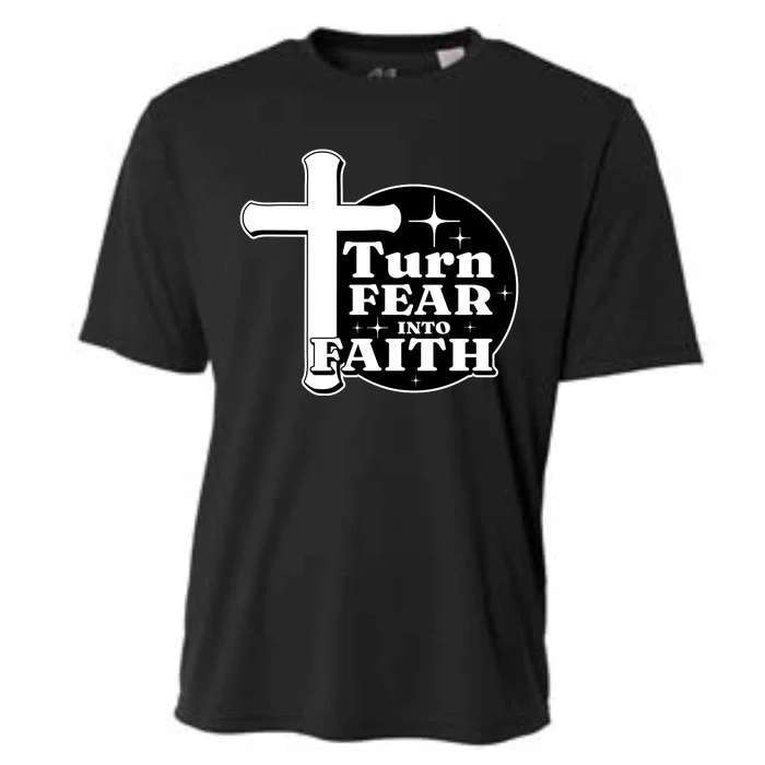 Turn Fear Into Faith Cross Cooling Performance Crew T-Shirt