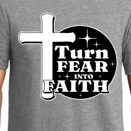 Turn Fear Into Faith Cross Pajama Set