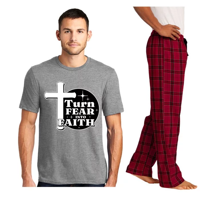 Turn Fear Into Faith Cross Pajama Set