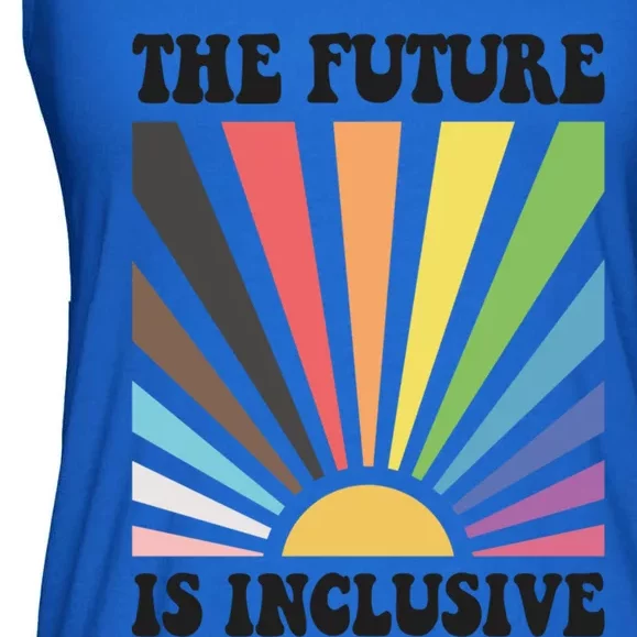 The Future Is Inclusive Lgbt Lesbian Hu Rights Pride Great Gift Ladies Essential Flowy Tank