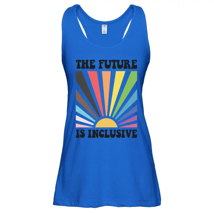 The Future Is Inclusive Lgbt Lesbian Hu Rights Pride Great Gift Ladies Essential Flowy Tank