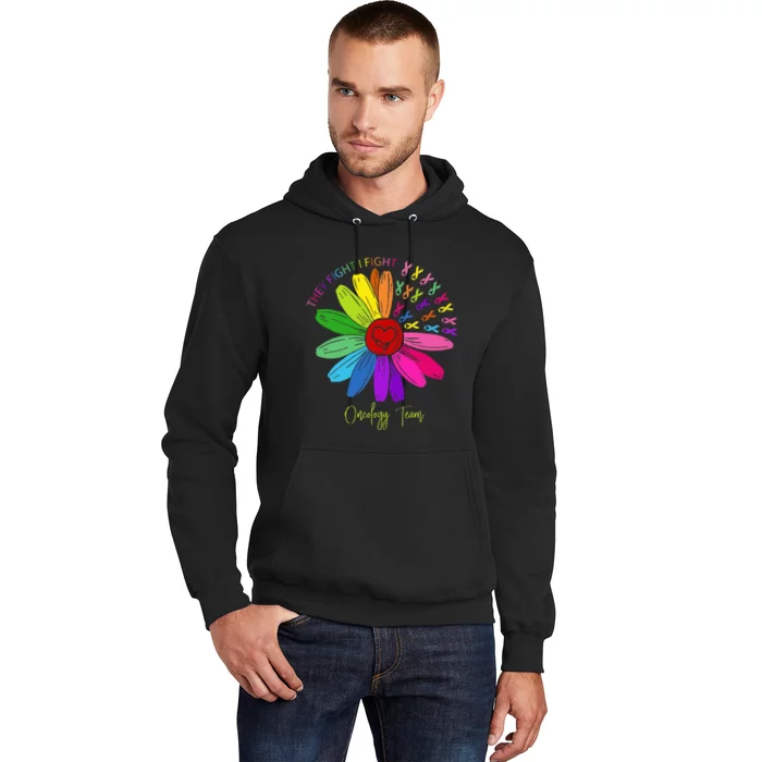 They Fight I Fight Oncology Team Sunflower Oncology Nurse Hoodie