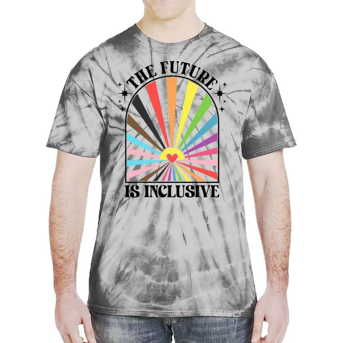 The Future Is Inclusive Lgbt Pride Month Rainbow Tie-Dye T-Shirt