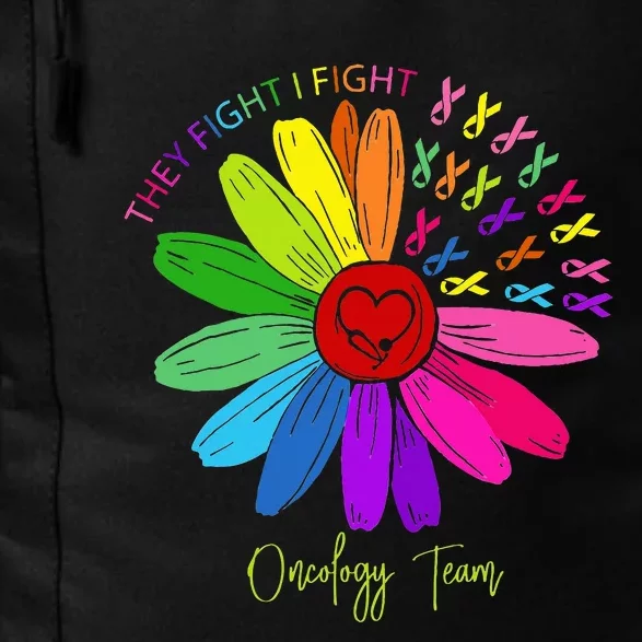 They Fight I Fight Oncology Team Tie Dye Oncology Nurse Daily Commute Backpack