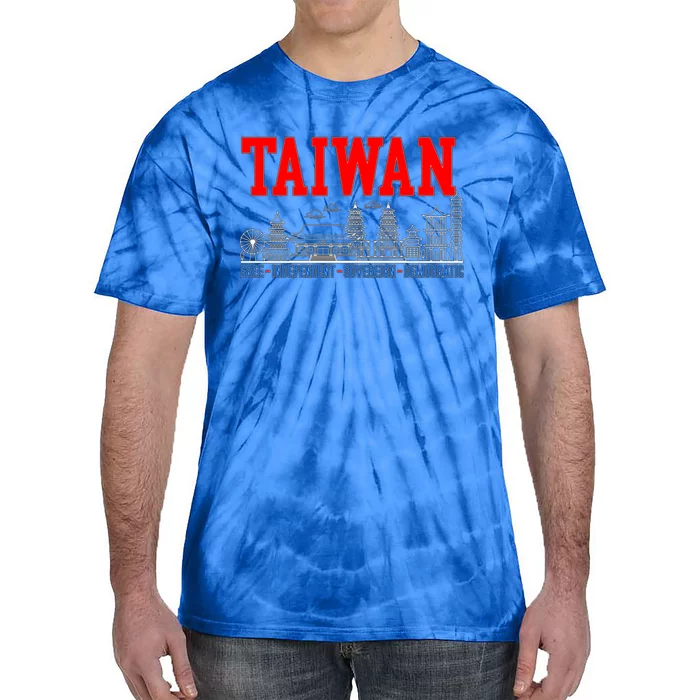 Taiwan Free Independent Sovereign Democratic Taiwanese Gift Tie-Dye T-Shirt