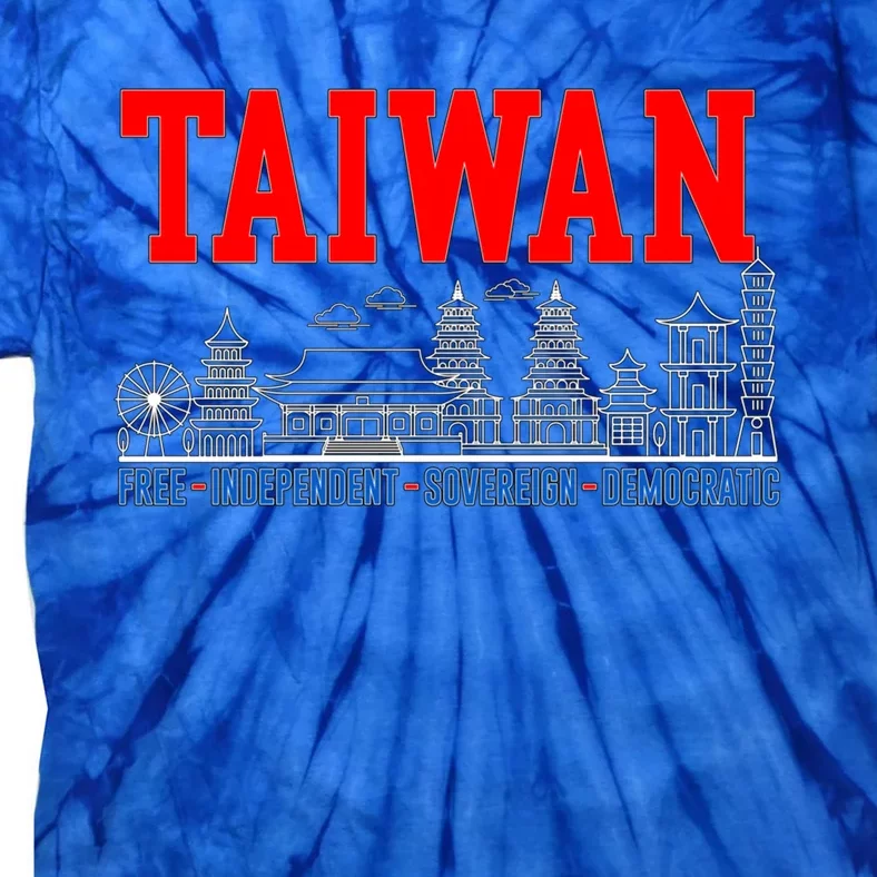 Taiwan Free Independent Sovereign Democratic Taiwanese Gift Tie-Dye T-Shirt